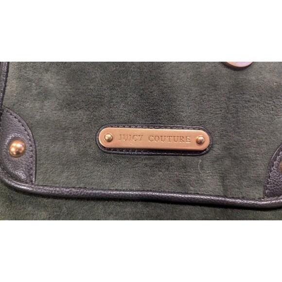 Juicy Couture Green Velvet Bag Well Maintained Perfect Inside Charms and crystal - Picture 7 of 10